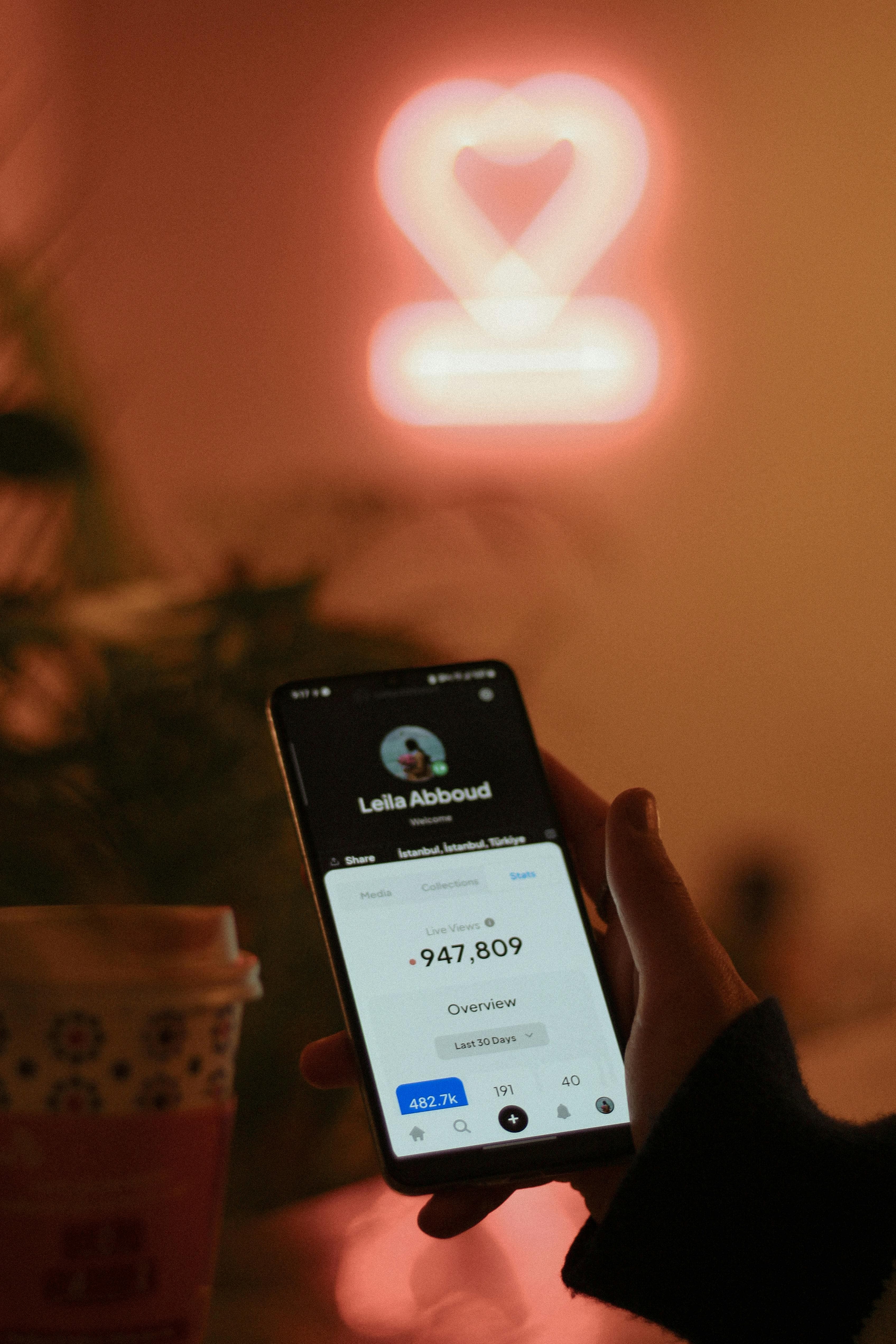 Creating content on phone